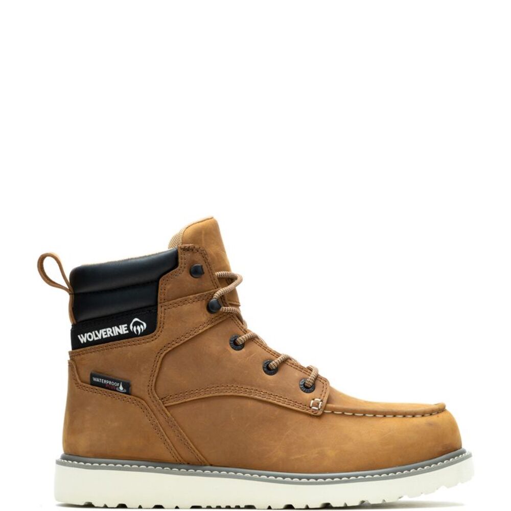 Wolverine Mens Trade Wedge Brown Boots (NWT)